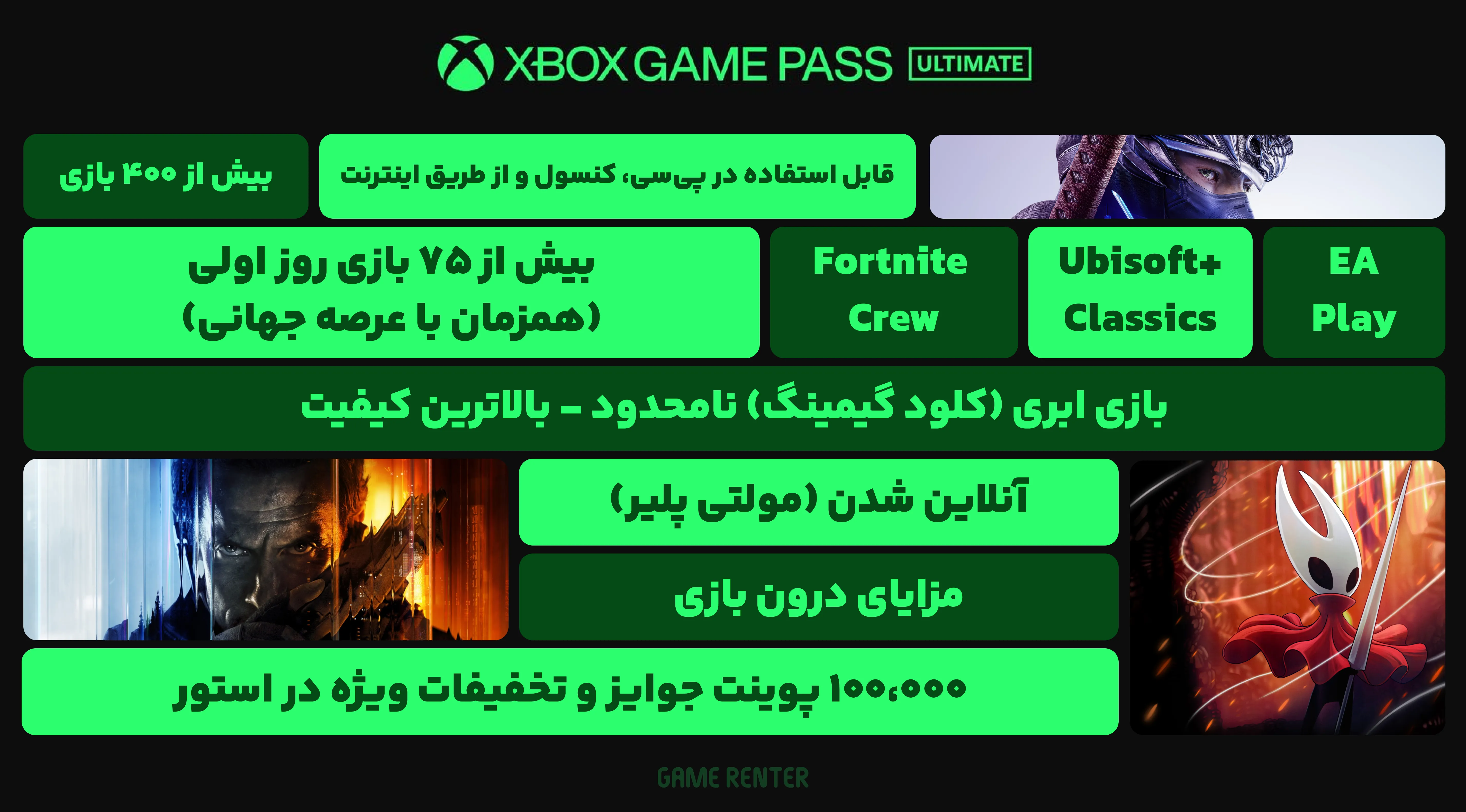 مهم‌ترین مزیت‌های گیم پس آلتیمیت