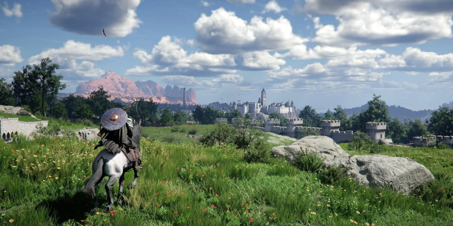 شخصیت کلیف در مناطق سرسبز بازی Crimson Desert