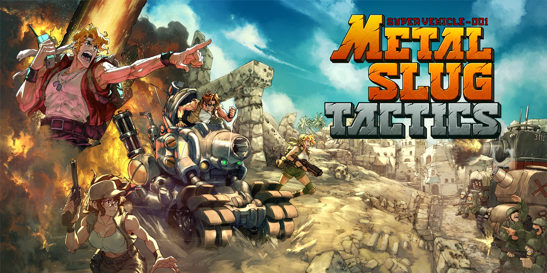 بازی استراتژی تاکتیکال Metal Slug Tactics با حال و هوای کلاسیک در گیم پس
