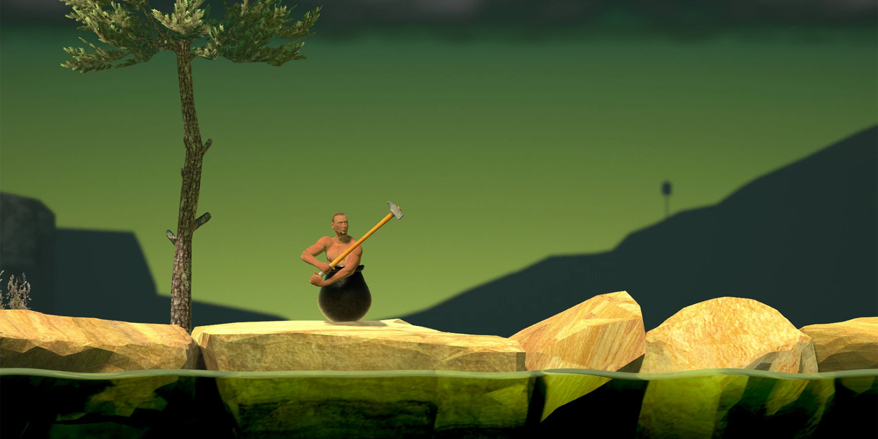 بازی Getting Over It with Bennett Foddy برای تخلیه خشم